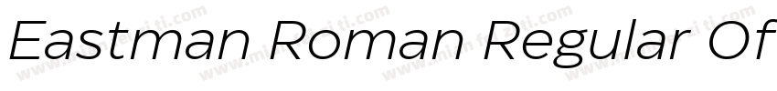 Eastman Roman Regular Offset字体转换